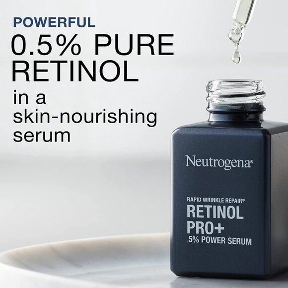 NEW Neutrogena Rapid Wrinkle Repair Retinol Pro+ .5% Power Serum Anti-Aging Skin - Picture 3 of 5